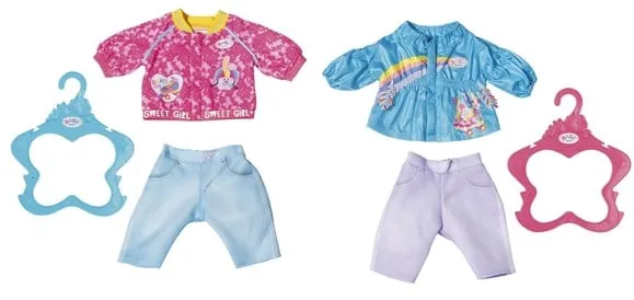 Baby Born BABY born Vardagsbyxor och Jacka 43 cm - Assorterad