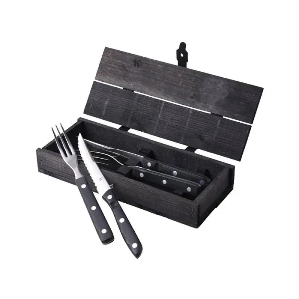 Gense Old Farmer steak-/grillbestick 4 delar - Svart/stål