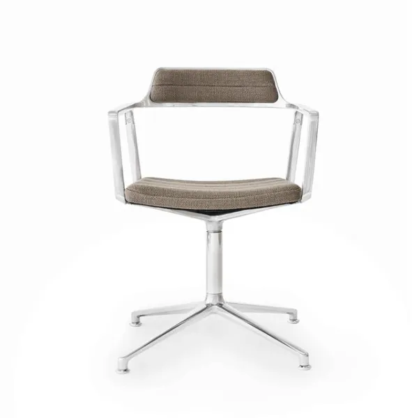 Vipp 452 Swivel Snurrstol Mörk Sand/Aluminium