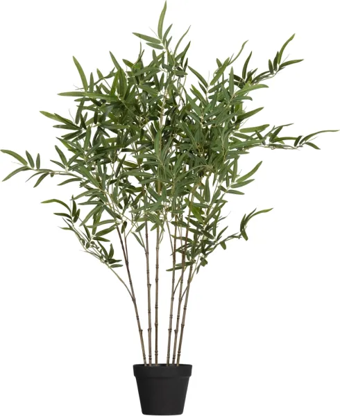 Bambusa, konstgjord växt, grön, H100x110x110 cm