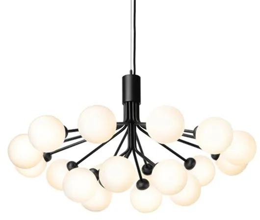 Nuura Apiales 18 Krona Svart och Opalglas