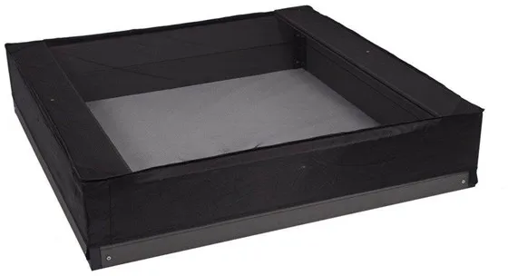 Nordic Play Sandlådenät, 150 x 150 x 20 cm, svart