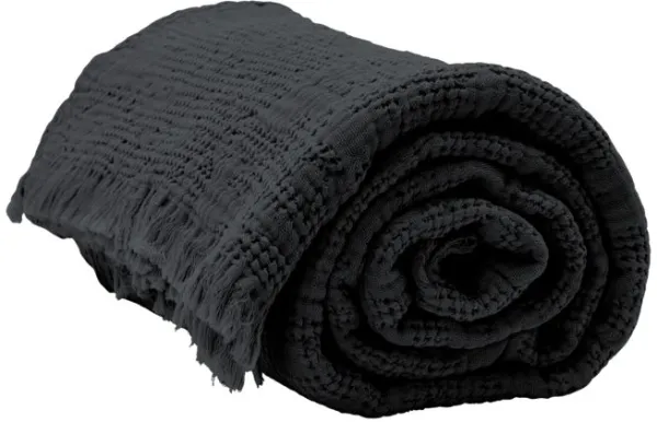 Hilda, Överkast, coal, 170x180 cm