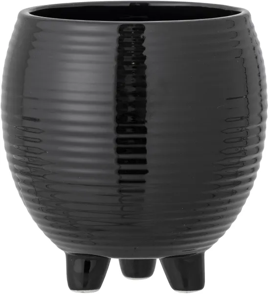 Arnel, blomkruka, svart, keramik